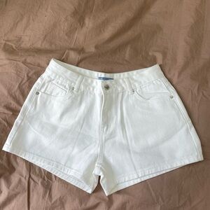 Prada Women's White Denim Shorts